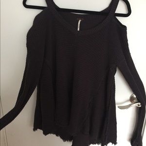 Free People cold shoulder sweater